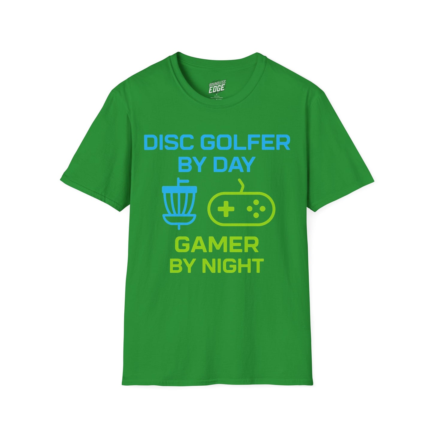 Disc Golfer by Day, Gamer by Night Disc Golf Men's Basic T-Shirt