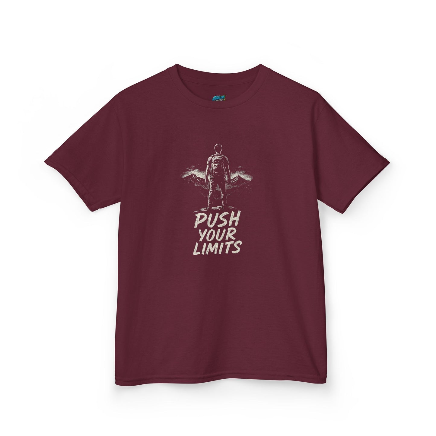 Push Your Limits Hiking Boys' Heavy Cotton T-Shirt