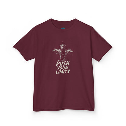 Push Your Limits Hiking Boys' Heavy Cotton T-Shirt