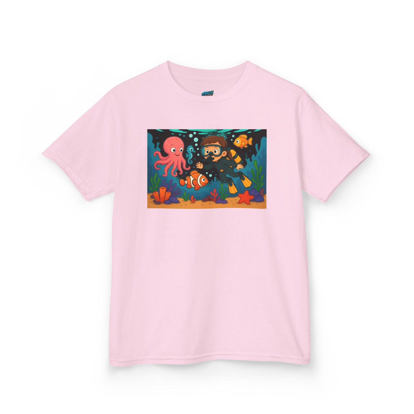 Ocean Explorer Playing with Danger Girls' Heavy Cotton T-Shirt