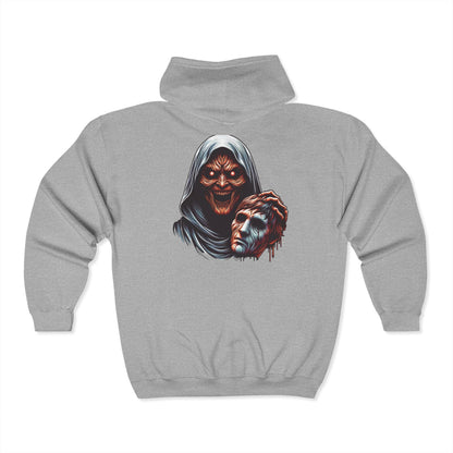 Horror Men's Heavy Blend Full Zip-Up Hoodie Sweatshirt