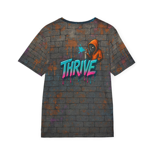 Thrive Graffiti Wall Men's Jersey Premium T-Shirt