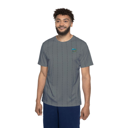 Disc Golf Basket Pinstripes Boundless Edge Men's Jersey Premium T-Shirt