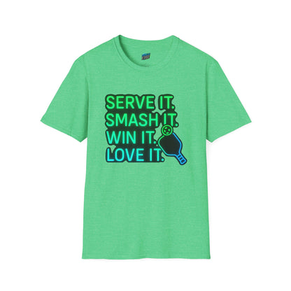 Serve it. Smash it. Win it. Love it. Pickleball Women's Basic T-Shirt