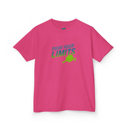 Push Your Limits Pickleball Girls' Heavy Cotton T-Shirt