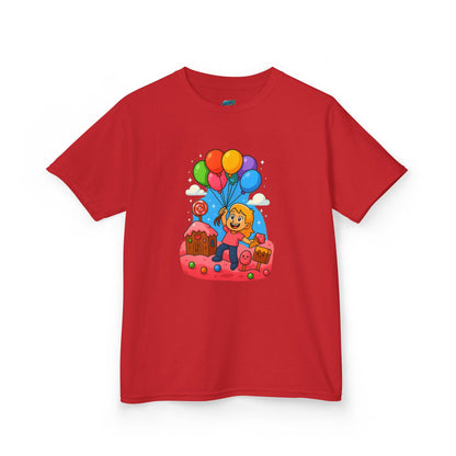 Candyland Lift-Off Playing with Danger Girls' Heavy Cotton T-Shirt