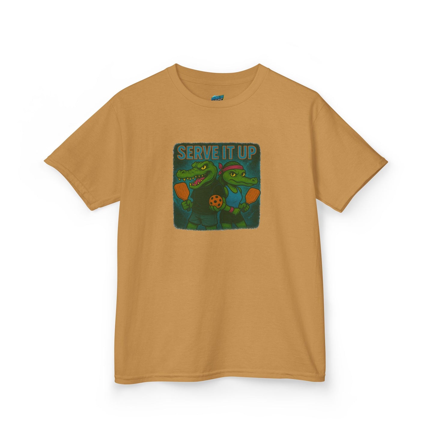 Serve it up Gator Pickleball Boys' Heavy Cotton T-Shirt