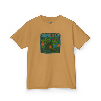 Serve it up Gator Pickleball Boys' Heavy Cotton T-Shirt