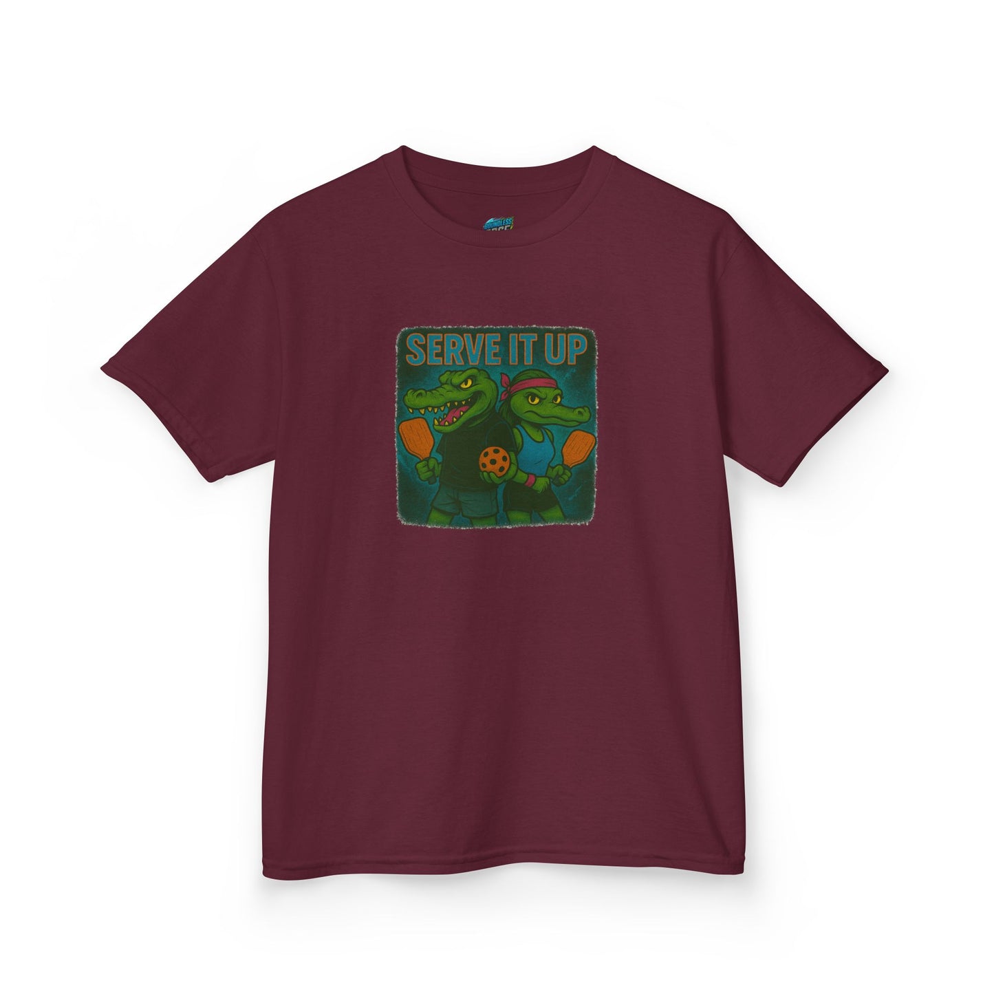 Serve it up Gator Pickleball Boys' Heavy Cotton T-Shirt