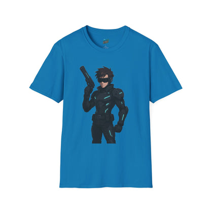 Cyber Agent Anime Men's Basic T-Shirt