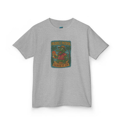 Paddle Patrol Gator Pickleball Boys' Heavy Cotton T-Shirt