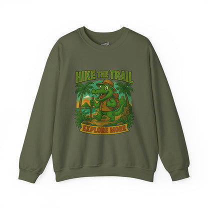 Hike the Trail Explore More Hiking Women's Basic Crewneck Sweatshirt
