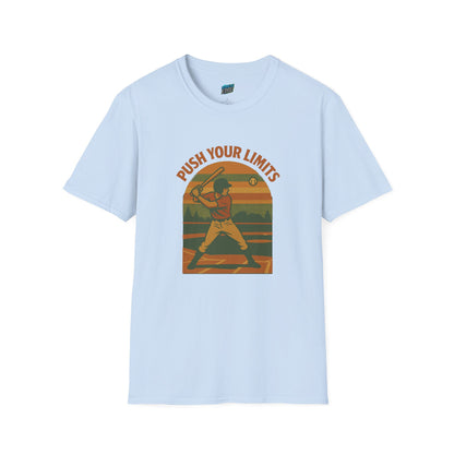 Push Your Limits Baseball Vintage Men's Basic T-Shirt