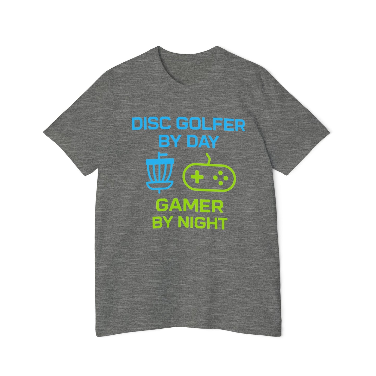 Disc Golfer by Day, Gamer by Night Disc Golf Men's Premium T-Shirt